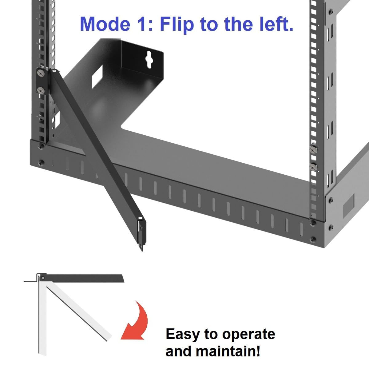 Qiaoyoubang 1U Hinged Blank Panel -Metal Rack Mount Filler Panel -Blank Rack Mount Panel Flat Panel For 19 Inches Rack Mount (1U