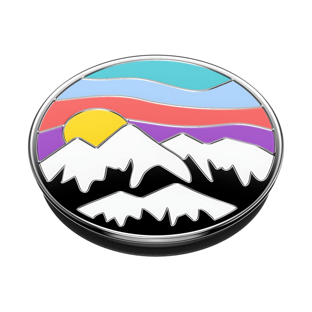 Popsockets Phone Grip With Expanding Kickstand, Kickstand   Enamel Altitude Adjustment