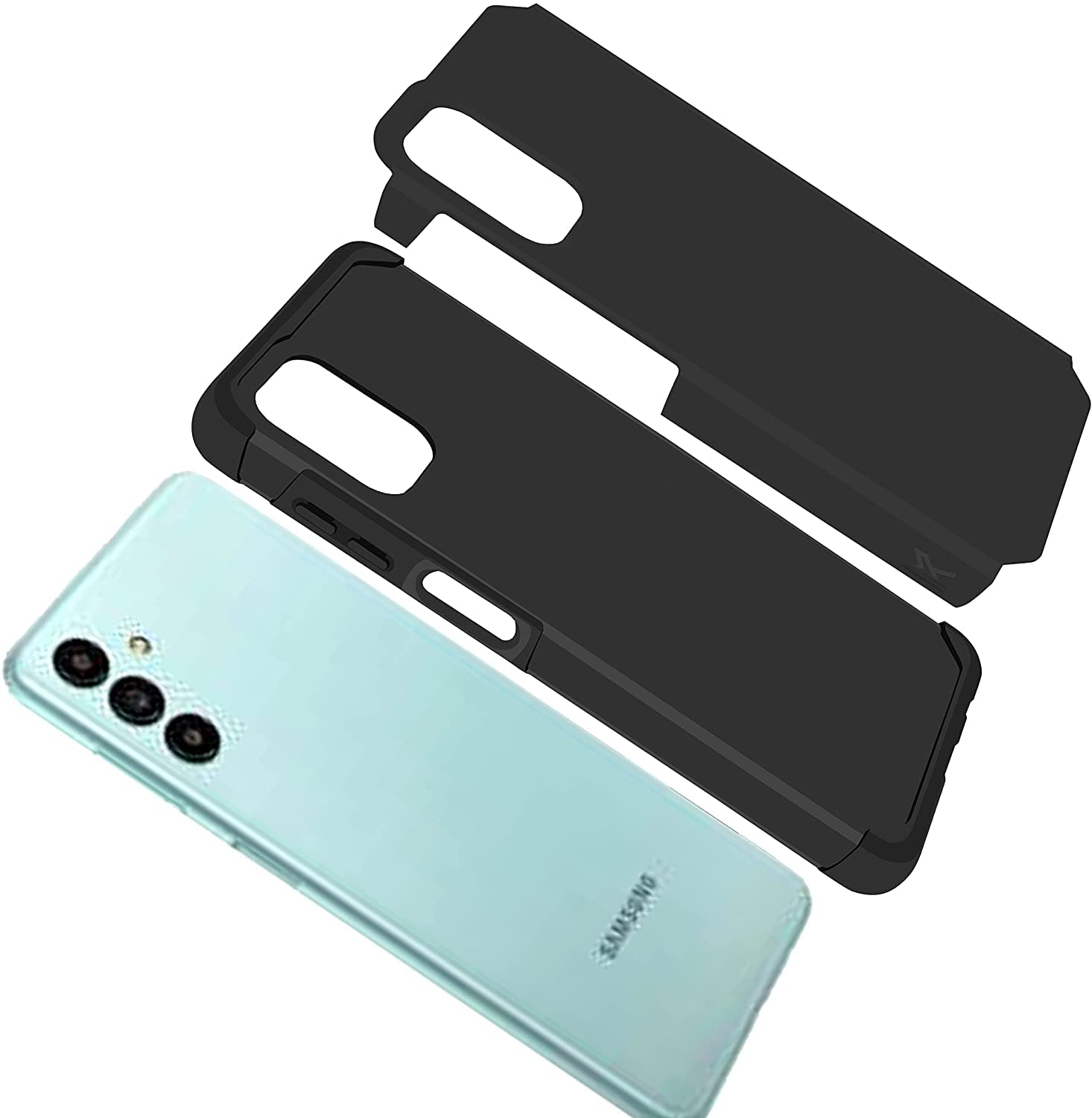 Gb Dual Layer Shockproof Slim Case Cover + [Tempered Glass] Compatible With Samsung Galaxy A13 5G - Oil Painting Eiffel