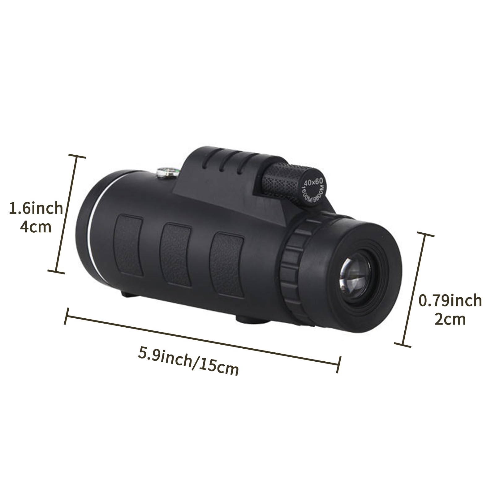 Lizbin 40X60 Monocular Telescope, Small Monoculars For Adults High Powered, Night Vision Monocular Telescope For Smartphone, Hig