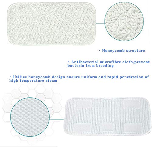 Sienna Luna Replacement Pads Microfiber Mop Pads Fit For Steamer Head Ssm 3006 Series Hard Floor Mop Washable Durable Cloth Pads