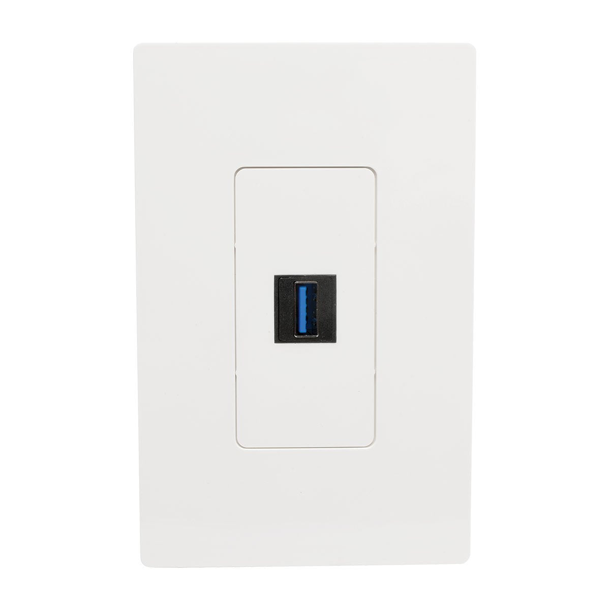 Tripp Lite Usb 3.0 Keystone/Panel Mount Coupler Cable (F/F), Angled Connector, All In One, Black, 1 Ft. (U325 001 Kpa Bk)