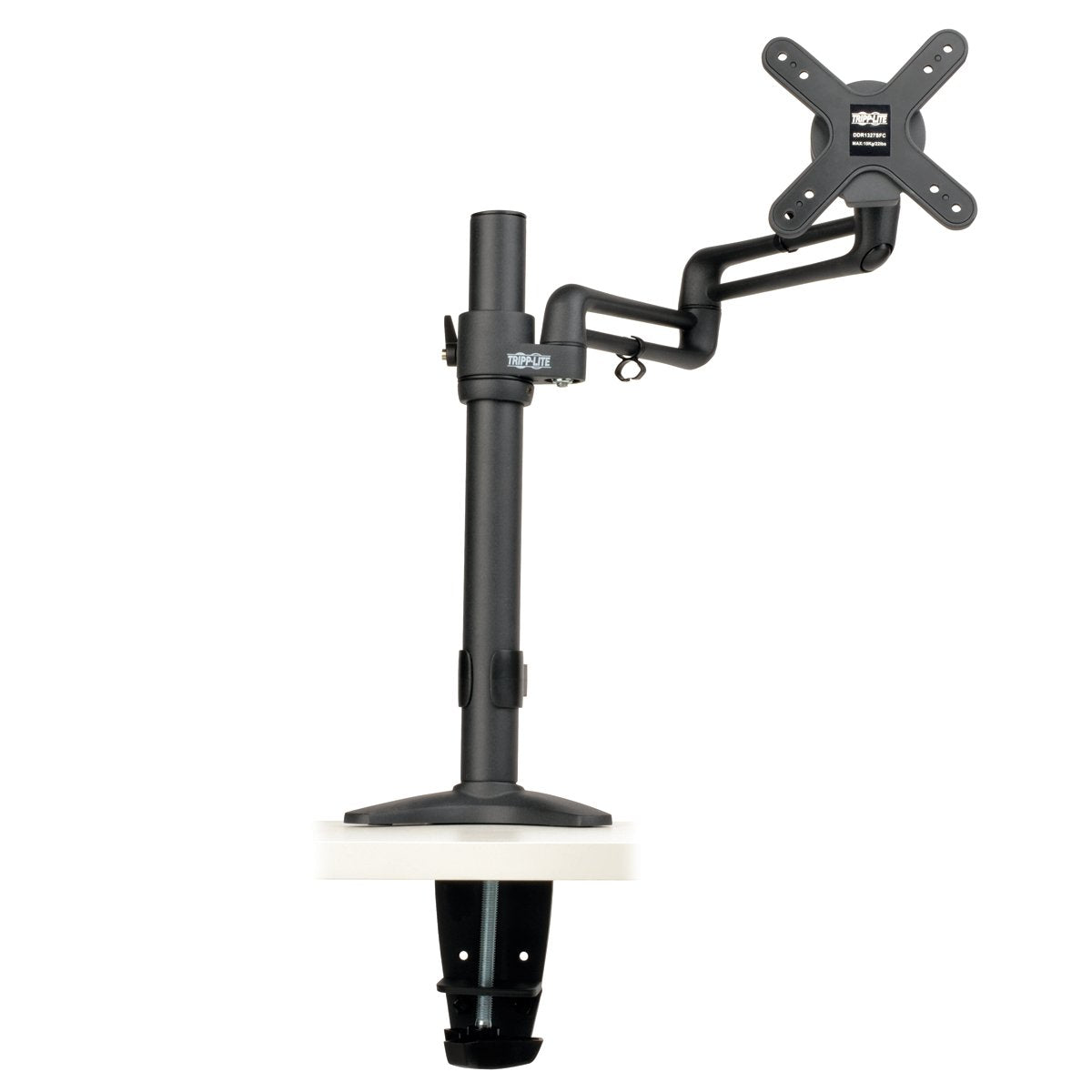 TRIPP LITE DDR1327SFC Display LCD Flex Arm Desk Mount Clamp 1327 Inches Flat Screen Panel, Black