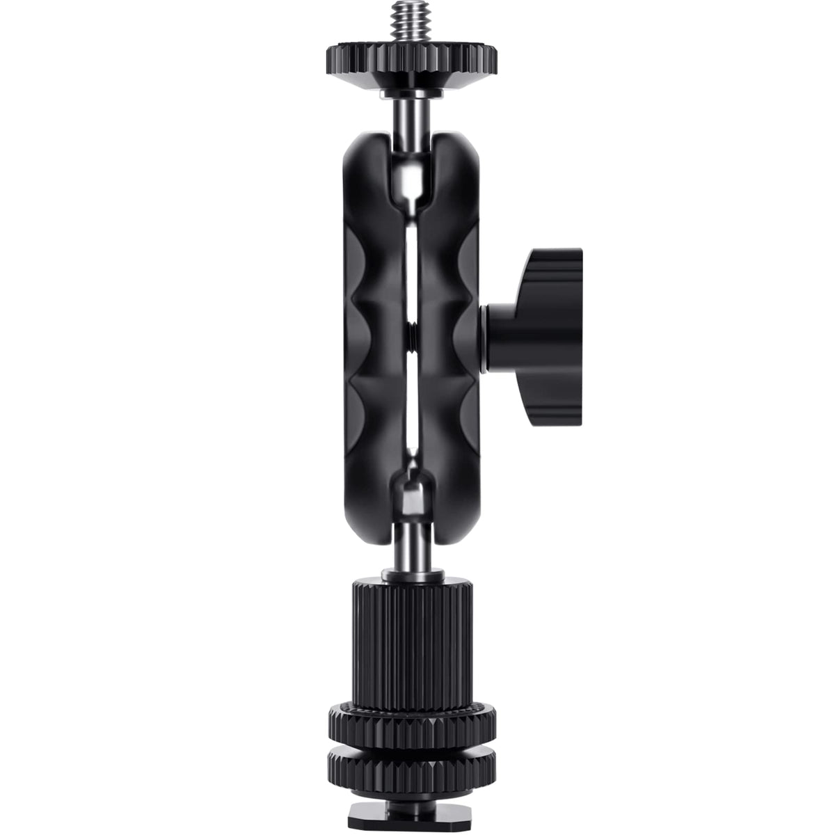 Lanxire Magic Arm Cool Ballhead Multi Function Double Ball Head Adapter For Dslr Cameras, Camcorders, Lcd Monitor, Flash, Led Li