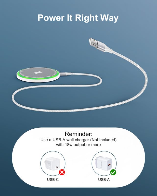 Pixel 10 Pro Xl Wireless Charger Android Fast Charging For Google Pixel 10 9 Pro Xl 8 8A 7, 2-Pack 15W Wireless Charging Pad Car