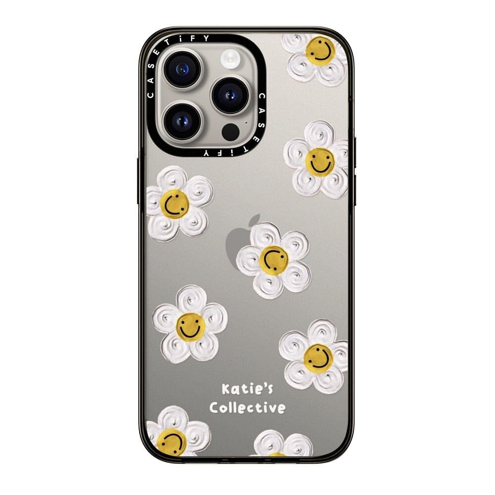 Casetify Compact Iphone 15 Pro Max Case [2X Military Grade Drop Tested / 4Ft Drop Protection]   Flower Prints   Daisy By Katie S