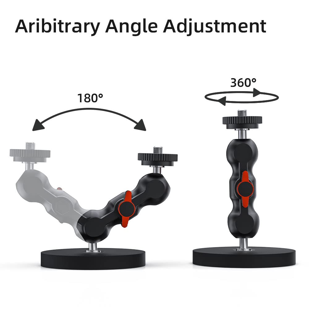 Surewo Magnetic Camera Mount For Gopro,Strong Magnetic Mount With 360� Rotation Ball Head Compatible With Gopro Hero 13 12 11 10 9 8 7 6 5 Black,Dji Osmo Action 5 Pro/4/3,Akaso And More