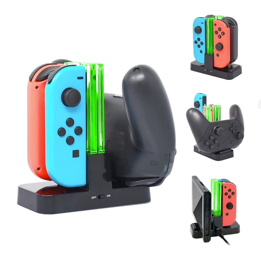 navor Controller Dock Stand - Joy-Con Charger Dock for Nintendo Switch Gaming Controllers - Charging Dock for Joy-con and Pro Co