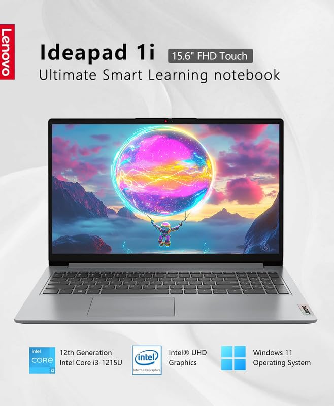 Lenovo 15 Laptop Ideapad For Student&Business, 15.6 Full Hd Touchscreen, Intel 6-Core I3-1215U, 16Gb Ram, 512Gb Pcie Ssd, Wi-F