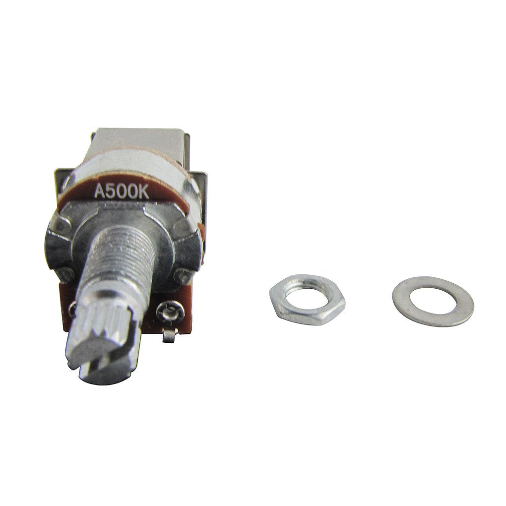 Fleor 2Pcs Push Pull Guitar Pots 18Mm Split Shaft A500K Audio Taper Guitar Potentiometers