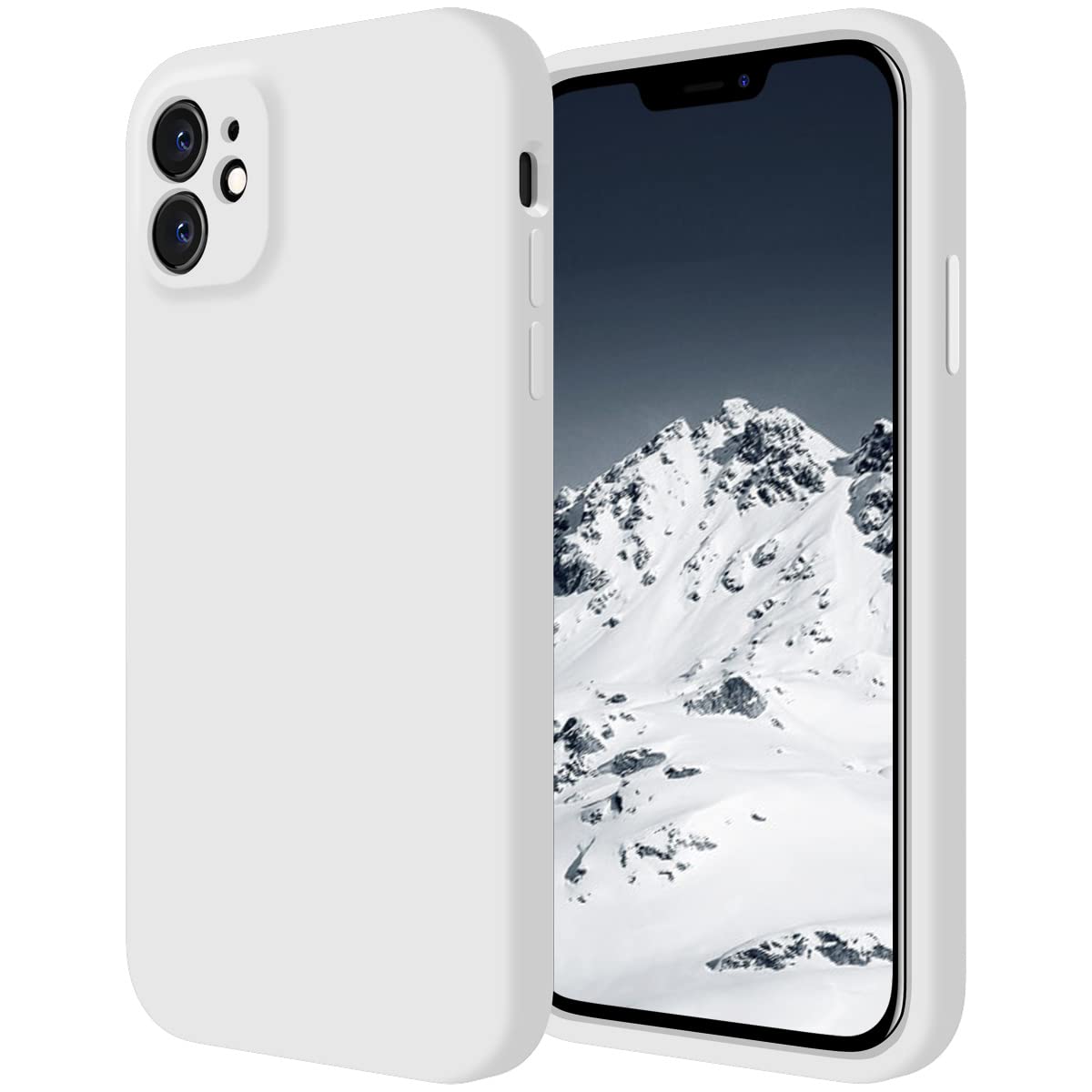 Cordking Designed for iPhone 11 Case, Silicone [Straight Edge] & [Camera Protecion] Upgraded Phone Case with Soft Anti-Scratch M