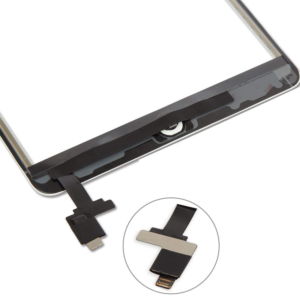 Pung For Ipad Mini 1/Ipad Mini 2 Screen Replacement,A1432 A1454 A1455 A1489 A1490, Touchscreen Digitizer (Black), With Home Butt