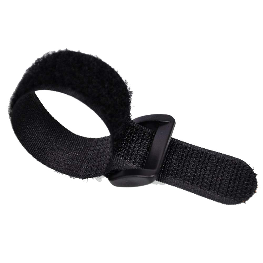 Huapx Fastening Nylon Strap With Buckle,10Pack Reusable Self Adhesive Hook And Loop Cable Securing Straps,Adjustable Cinch Strap