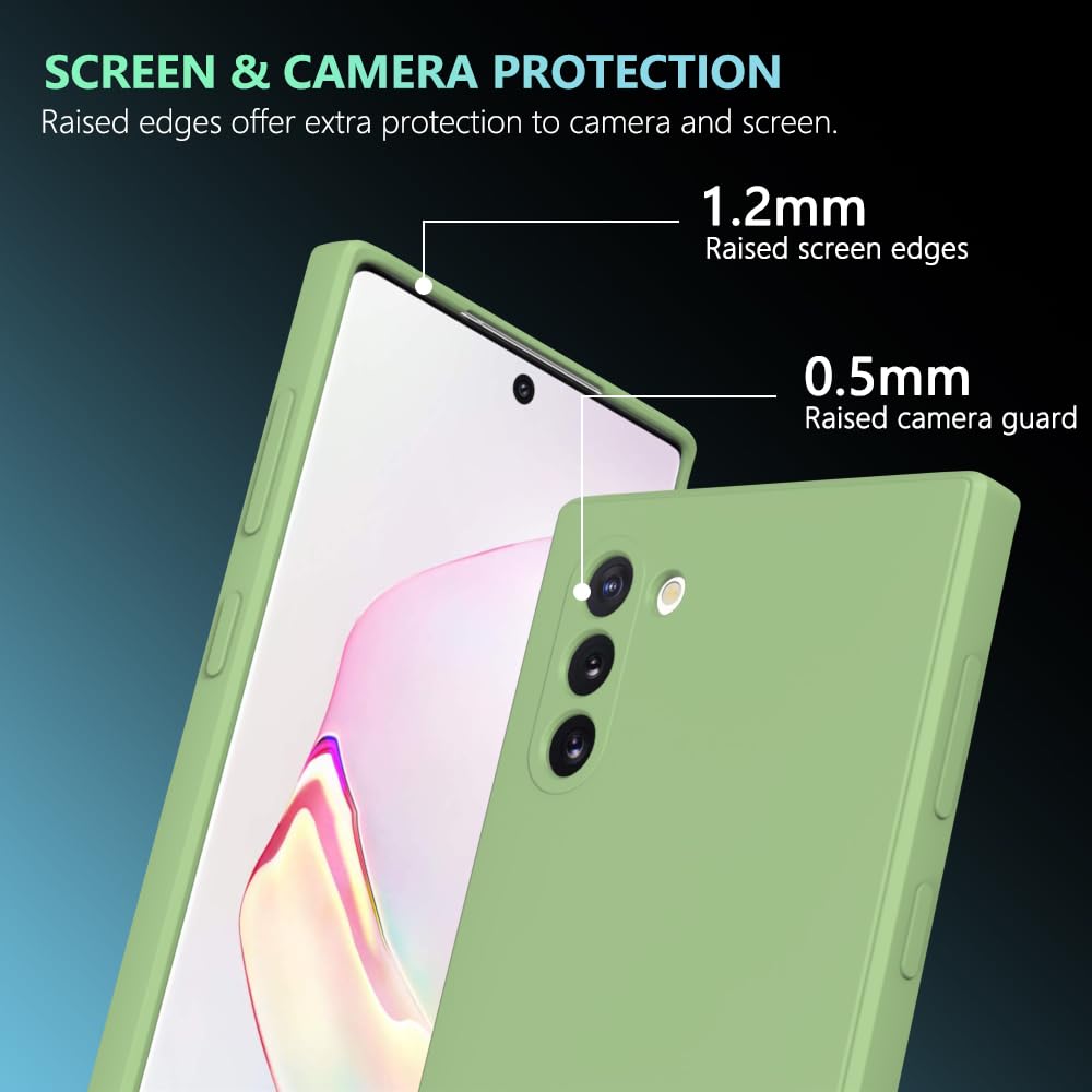 Wogroo For Samsung Galaxy Note 10 Case Green, Scratch Resistant With Soft Touch, Slim Thin Phone Cover For Samsung Galaxy Note 1