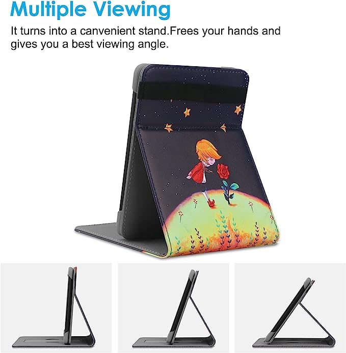 Liudenwin Universal Case For 6 Inch Kobo Clara Hd/Kobo Clara 2E/Kobo Nia/Pocketbook Basic 4/Touch Lux 5 Leather Stand Cover Comp