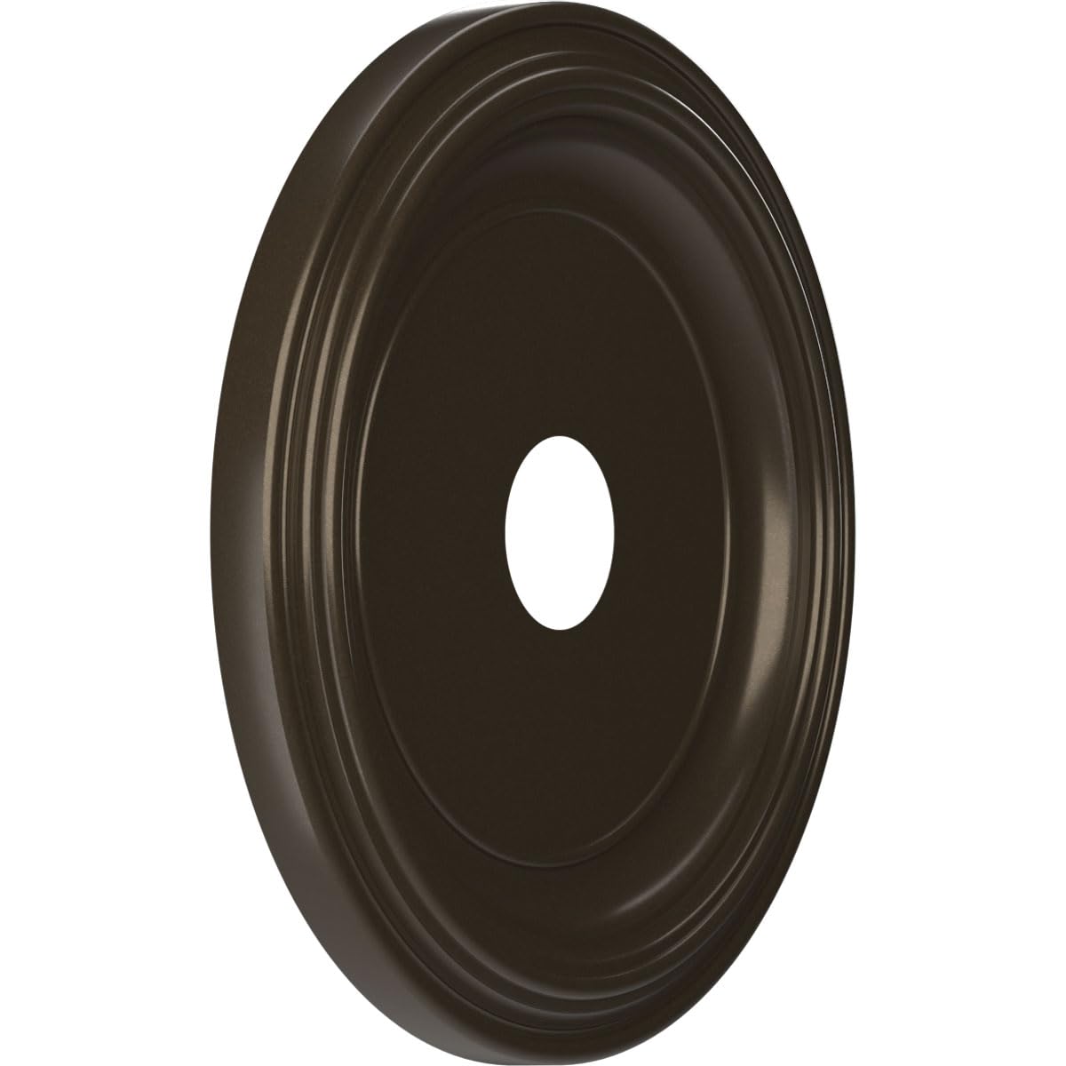 Ekena Millwork 19Od X 3 1/2Id X 1 1/2P Traditional Thermoformed Pvc Ceiling Medallion (Fits Canopies Up To 11 1/2), Metallic Dar