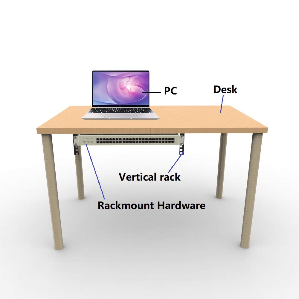 Mofangtech 2U Folding 19 Inches Cold Rolled Steel Wall Mountable Simple Vertical Rack And Networking Euipment Rack Including Hardware For Assembly (2U100)