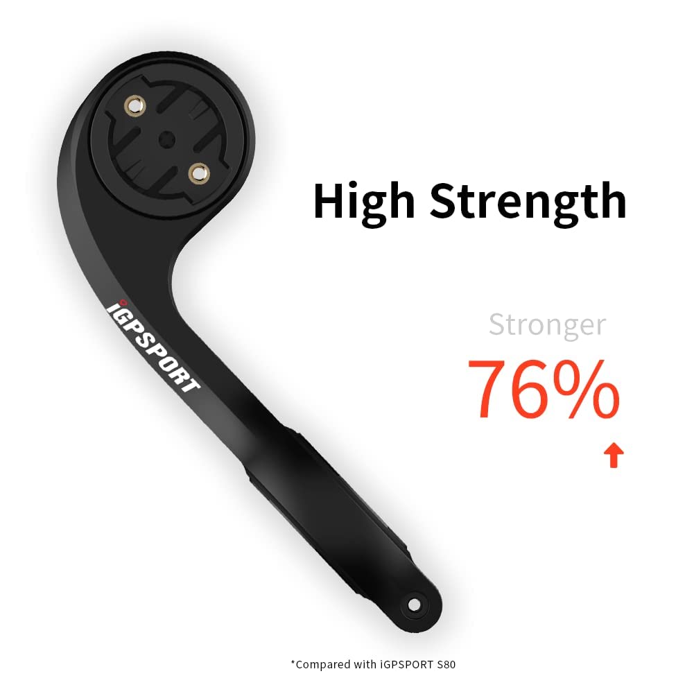 Igpsport Extended Out Front Bike Mount Compatible With Garmin Edge 200,500,510,520,800,830,1000,1030 Bike Computer,Fits 31.8Mm H