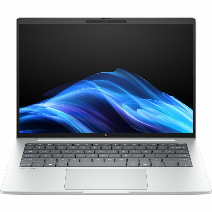 HP EliteBook 8 G1i 14 Notebook - WUXGA - 60 Hz - Intel Core Ultra 5 225U - 16 GB - 512 GB SSD - English Keyboard - Glacier Silve