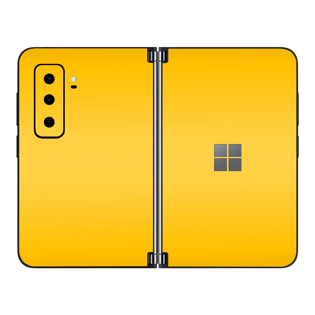 SopiGuard Sticker Skin for 2021 Microsoft Surface Duo 2 2nd Gen Edge-to-Edge Front and Rear Panels Vinyl Decal (ICY Yellow)