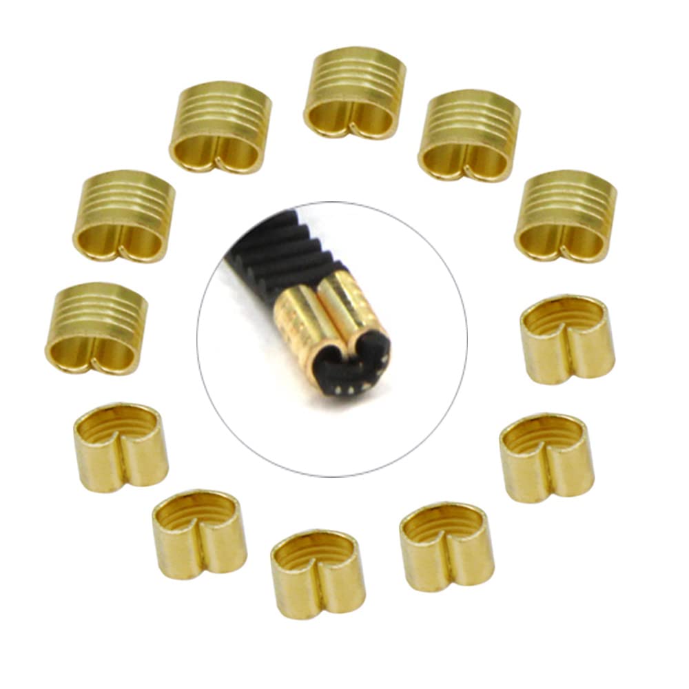 Befenybay 12Pcs Pre Pressed Copper Buckle For 2Gt Open Timing Rubber Belt Width 6Mm For Ender3 Ender5 Cr10 3D Printer (Copper Bu