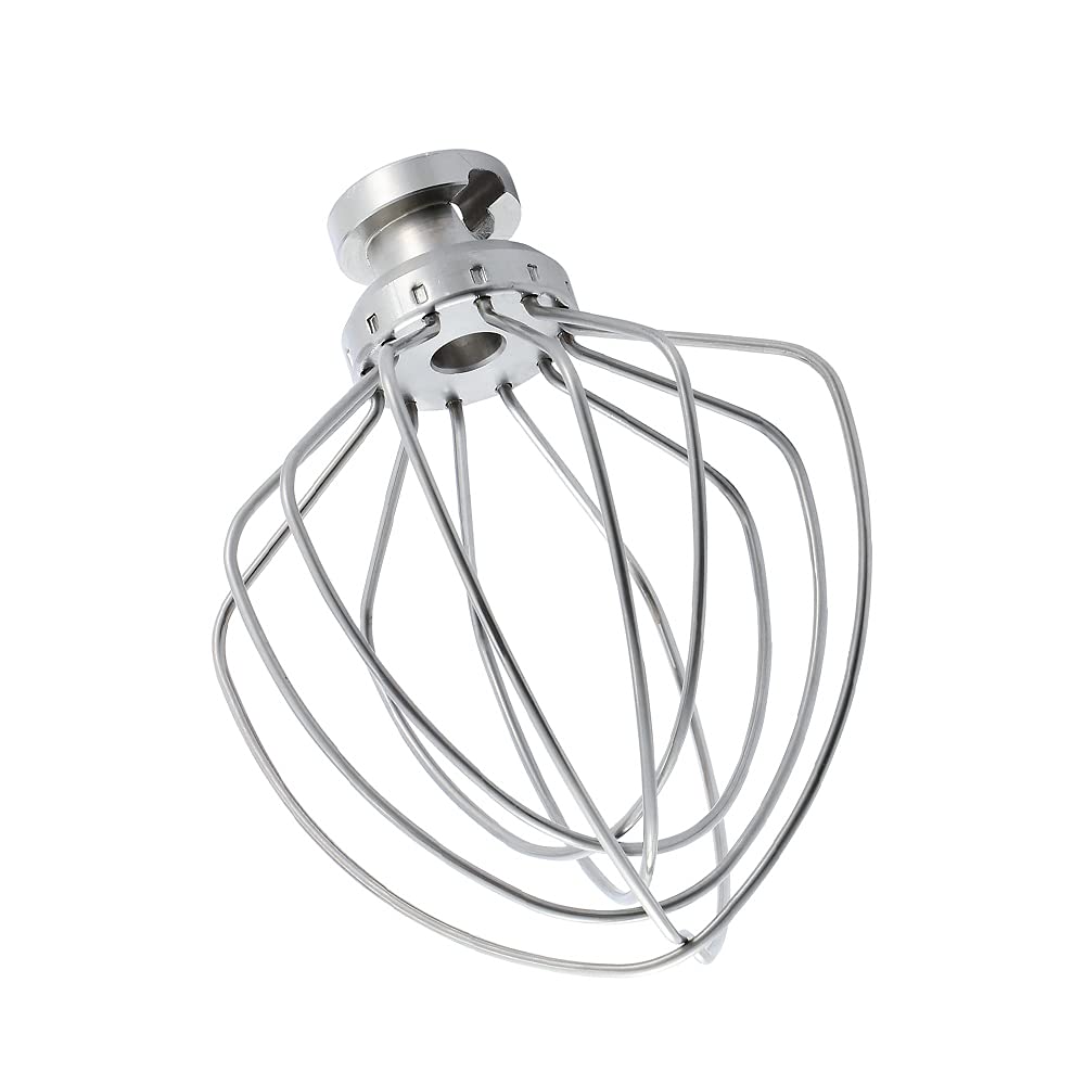 Stainless Steel Wire Whip Attachment For Kitchenaid Tilt Head Stand Mixer Accessory K45Ww Replacement, Egg Cream Stirrer, Cakes