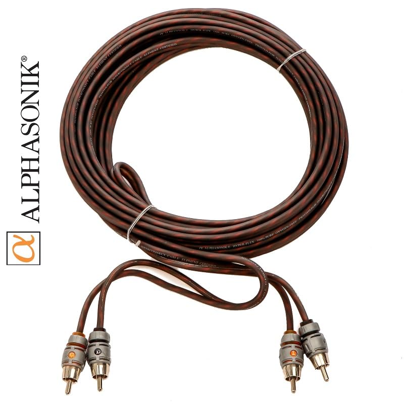 Alphasonik Aak8G Premium 8 Gauge Complete Car Amplifier Installation Kit Hyper Flex Power, Ground, Speaker Wire Rca Cable   Exce