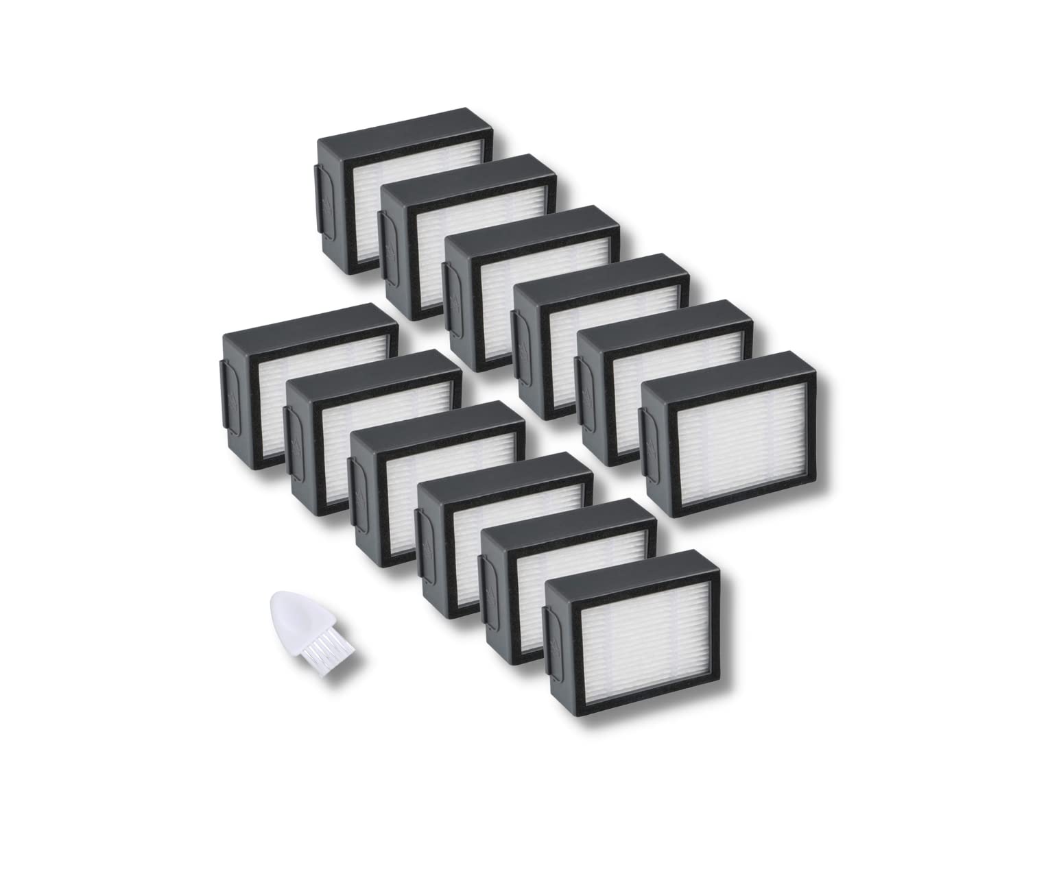Joybros 12 Pack Replacement Hepa Filter For Irobot Roomba Evo E&I&J Series E5 E6 I1 I2 I3 I3+I4 I4+ I6 I6+ I7(7150) I7+(7550) I8
