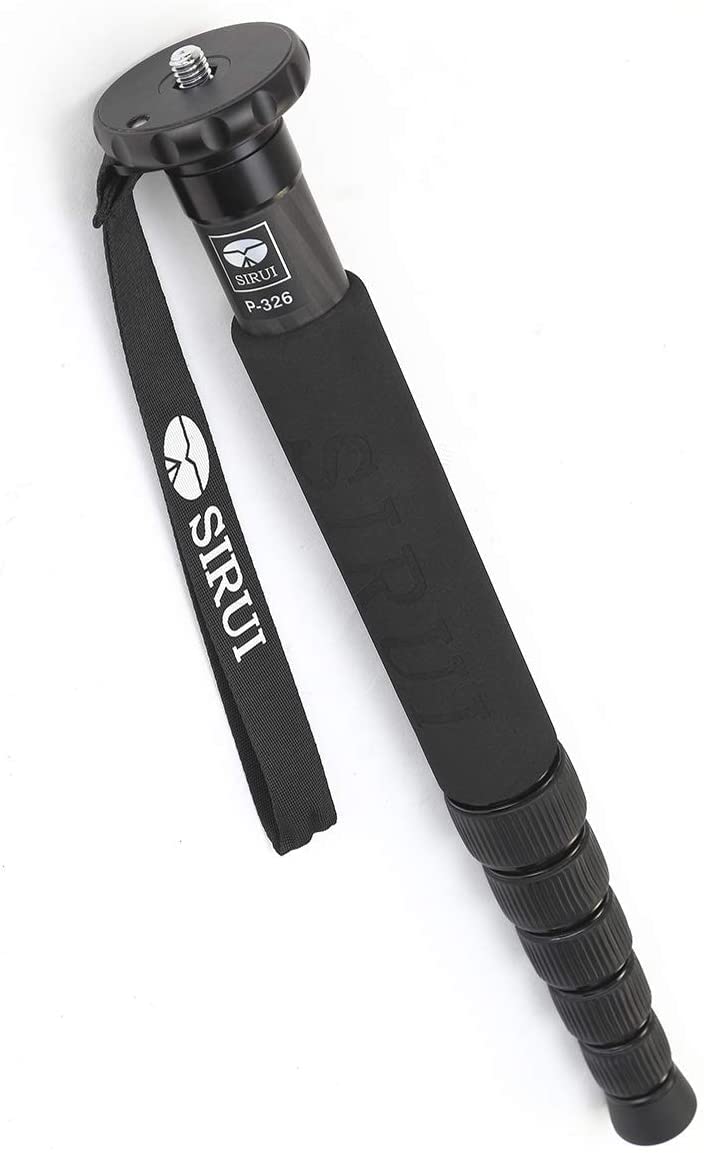 Sirui Camera Monopod P 326 6 Section Carbon Fiber Compact Lightweight Travel Monopod