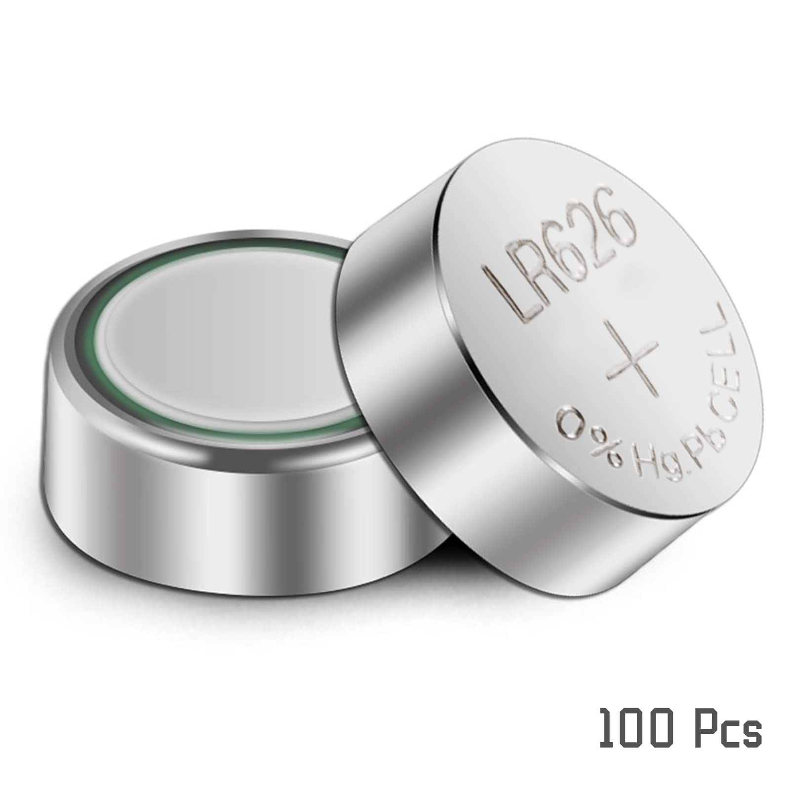 Windmax 100Pcs Durable R626 377 Sr626 177 Ag4 1.5V Alkaline Coin Button Cell Batteries