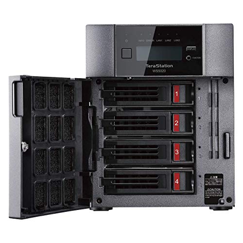 Buffalo Terastation Ws5420Dn Windows Server Iot 2019 8Tb (4X2Tb) Desktop Nas With Hard Drives Included / 4 Bay / 10Gbe / Storage