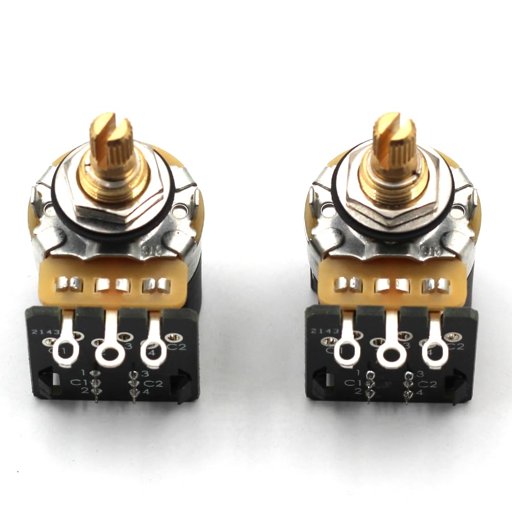 Cts 500K Push Pull Short Shaft Audio Taper Potentiometers   Pair (2X)   Includes Wiring Diagram