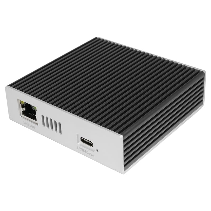 USB4.0 40Gbps 6-in-1 10G Ethernet, 1x RJ45 10G Ethernet Port, 3X USB-A, 1x TF, 1x SD Card Reader