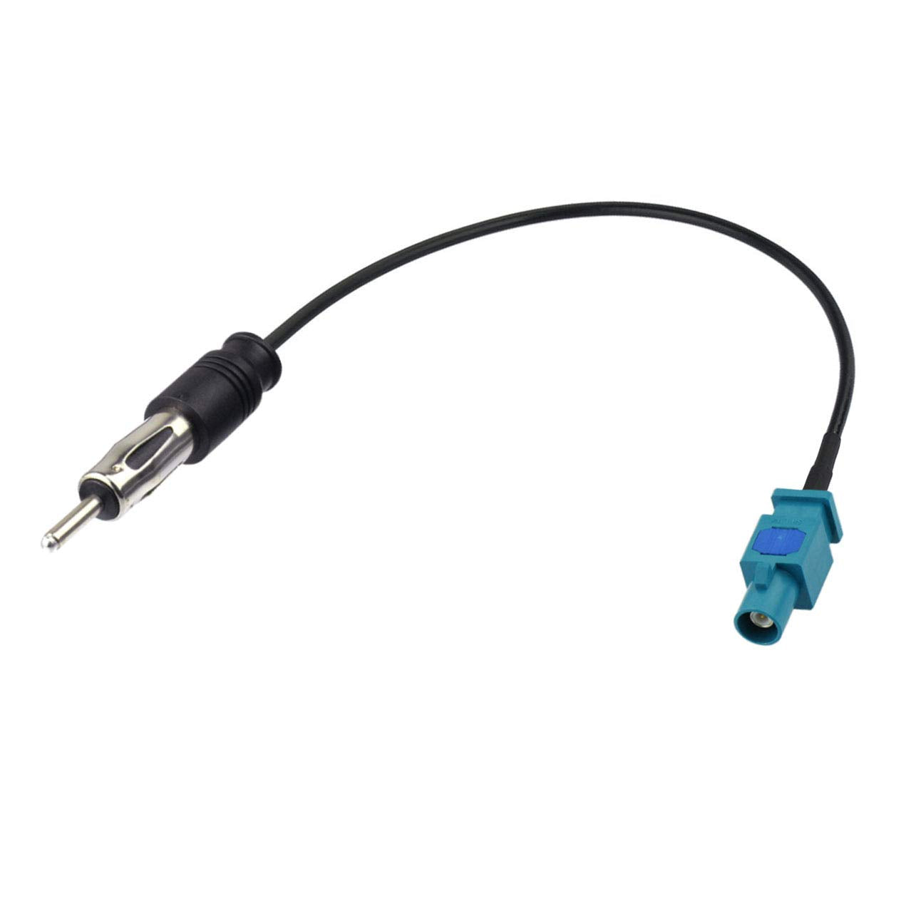 Bingfu Universal Vehicle Car Stereo FM AM Radio Antenna Adapter Cable Fakra Z Male to DIN Plug Connector Cable 15cm 6 inch for C