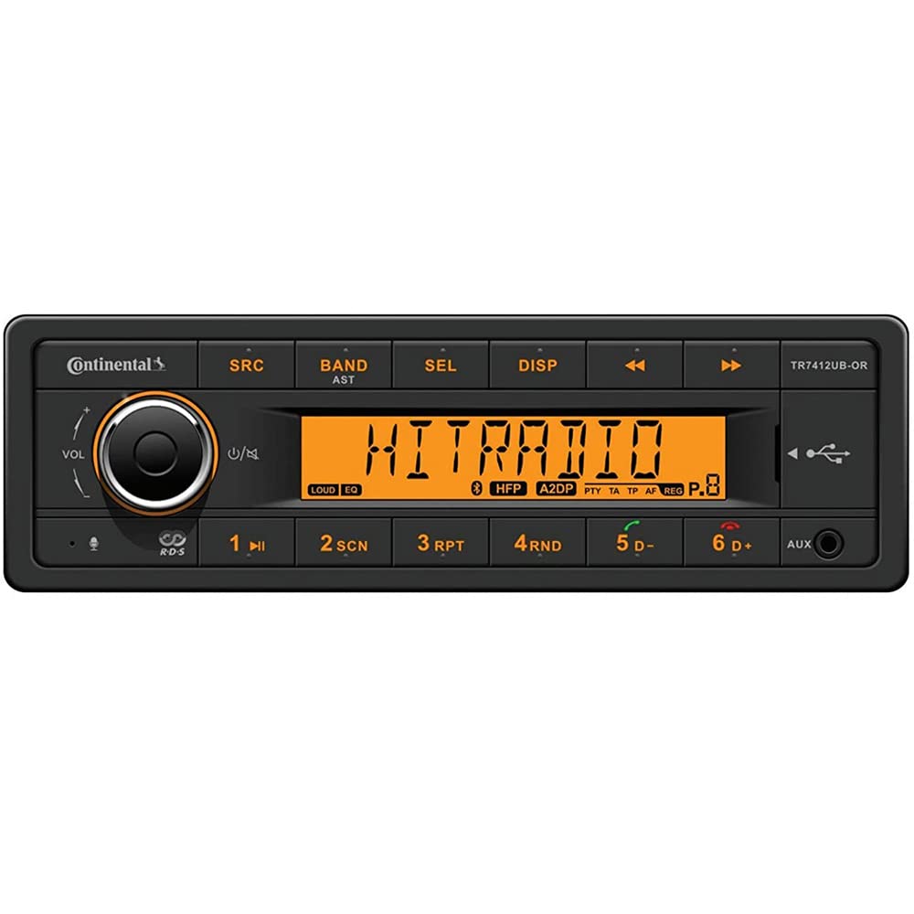 Continental Stereo W/Am/Fm/Bt/Usb - Harness Included - 12V,WBEEAB0D19GFB42