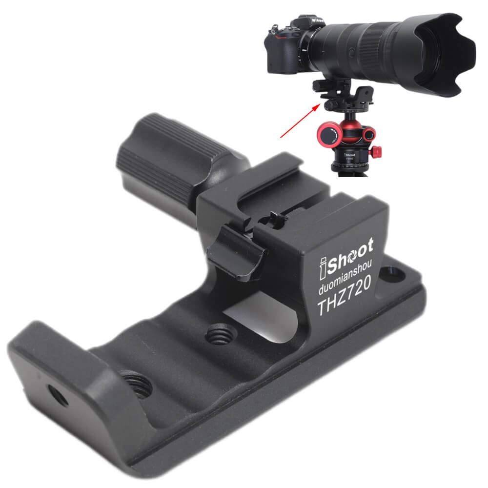 Ishoot Metal Lens Collar Foot Stand Tripod Mount Ring Base Compatible With Nikon Nikkor Z 70 200Mm F/2.8 Vr S And Z 100 400Mm F4