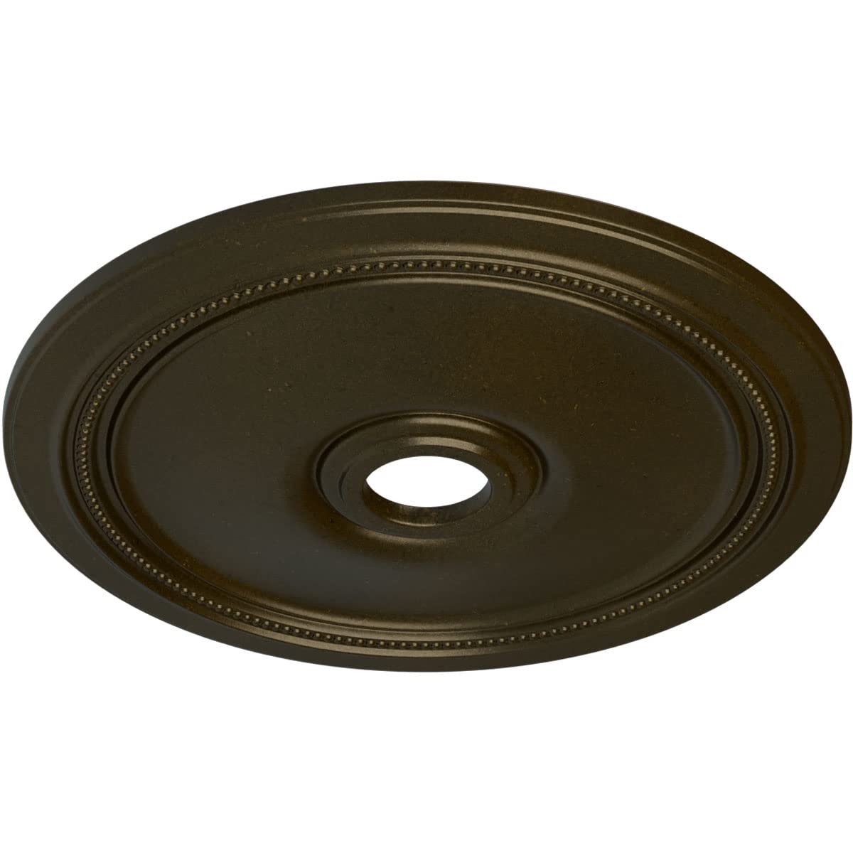 Ekena Millwork Cm24Diggs Diane Ceiling Medallion, 24Od X 3 5/8Id X 1 1/4P (Fits Canopies Up To 6 1/4), Hand-Painted Green Gold