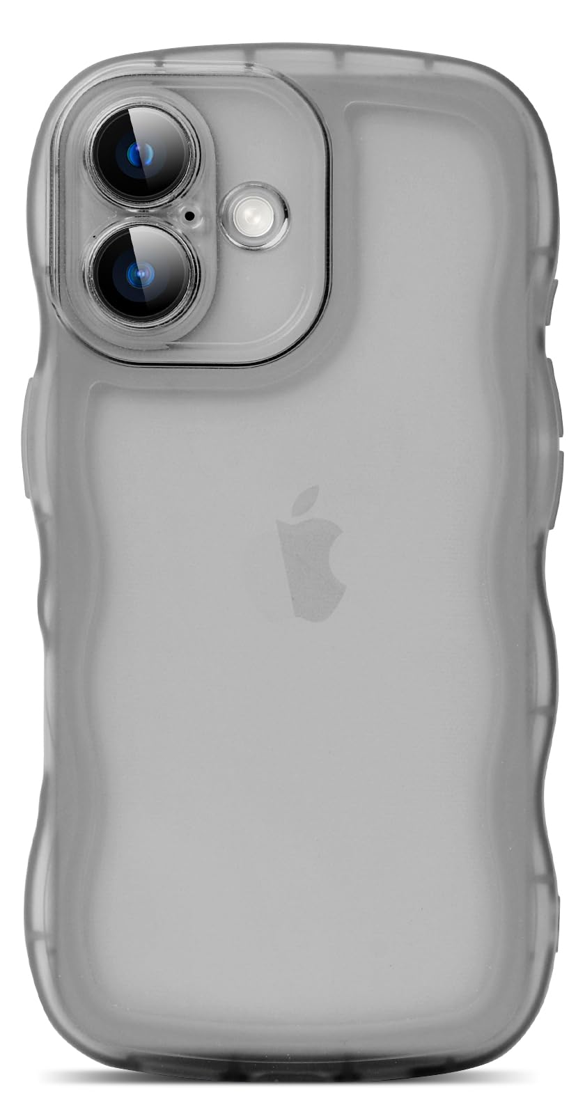 Skylmw Compatible With Iphone 16 Plus Case 6.7'' 2024, Cute Kawaii Curly Wave Frame Shape Soft Silicone Shockproof Protective Ph