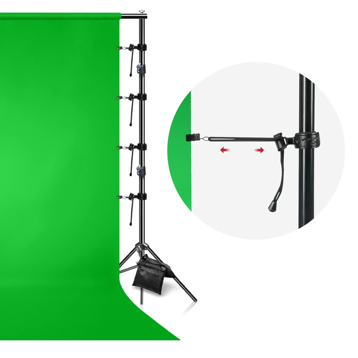 Julius Studio 10 X 12 Ft. Green Chromakey Backdrop Screen Photo Background, Premium Synthetic Fabric 150Gsm Thicker A+ Grade Mat