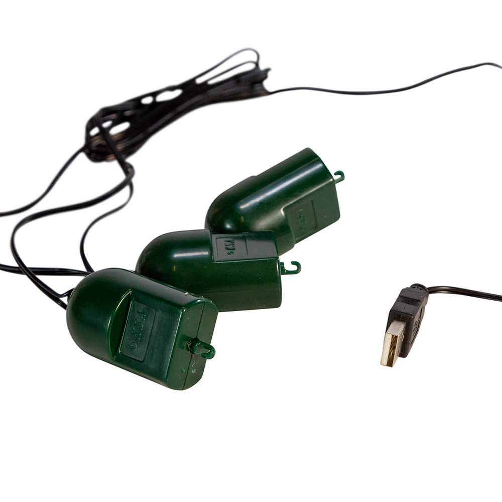 Kurt S. Adler Usb Triple Dc Twirl It Motors, Black