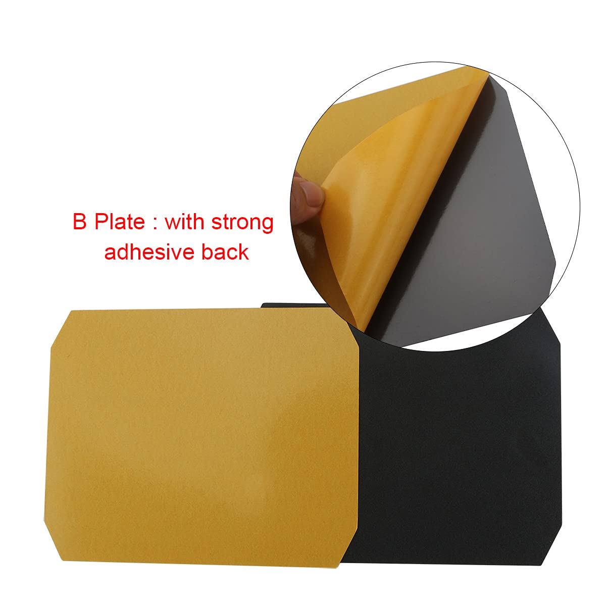 Fysetc 3D Printer Upgrade Magletic Build Surface 160X130 Mm/ 6.2X5.1Inch 2 In 1 Flexible Hotbed Build Plate With Adhesive Backin