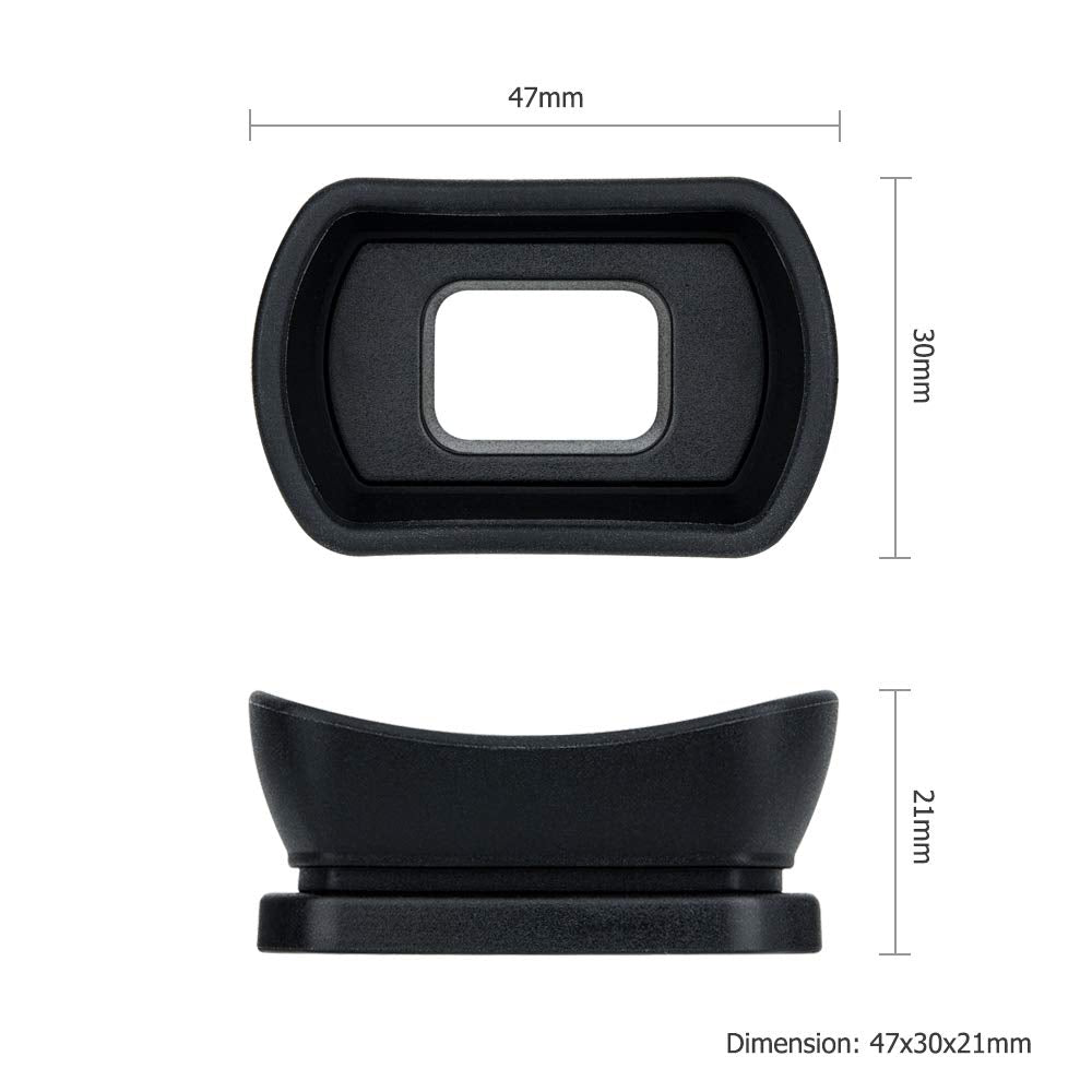 Kiwifotos Long Soft Viewfinder Eyecup Eyepiece For Nikon D750 D780 D610 D600 D7500 D7200 D7100 D7000 D5200 D5100 D5000 D3500 D34