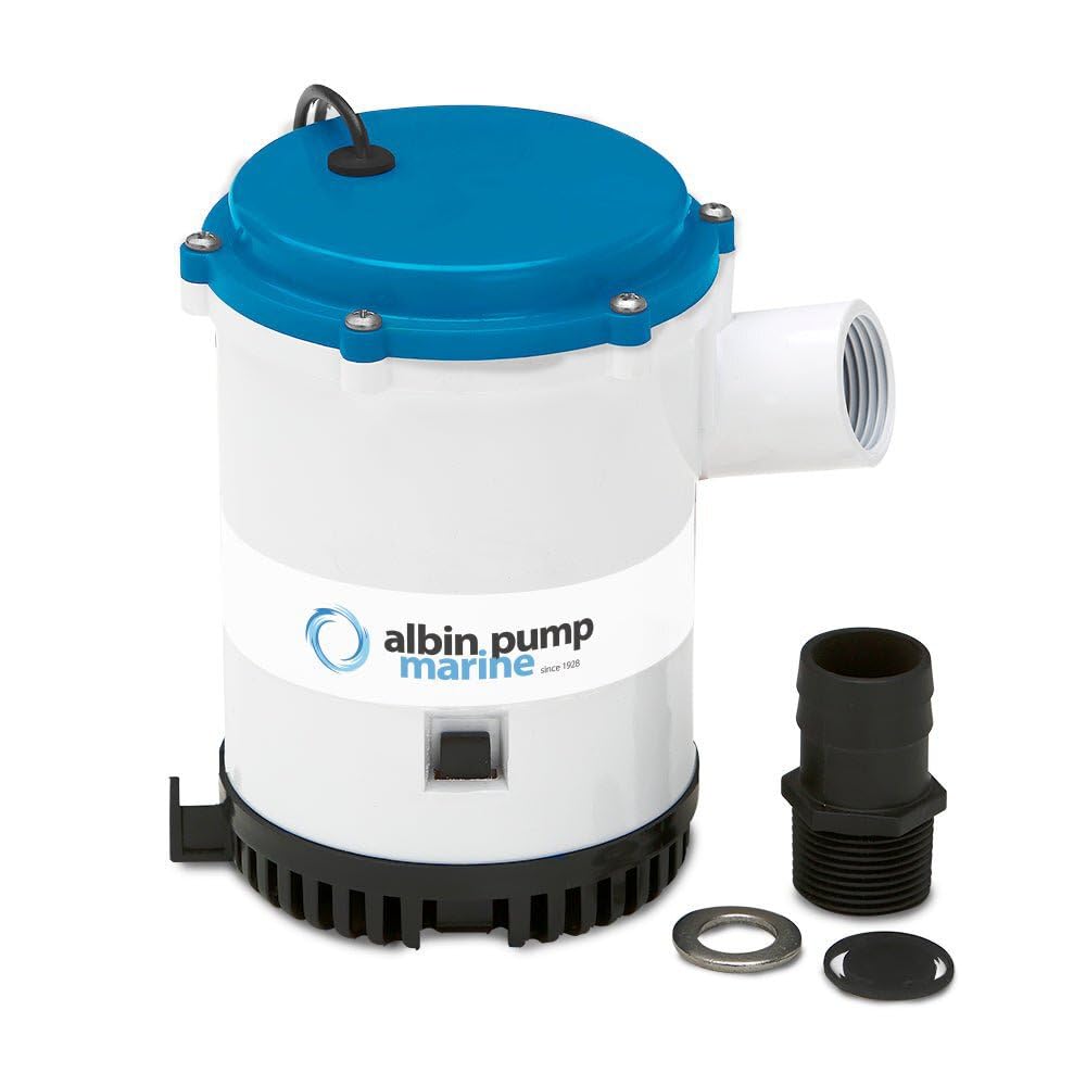 Albin Group Bilge Pump Heavy Duty 1750 Gph - 24V,WBAUVB07LDFF5HB