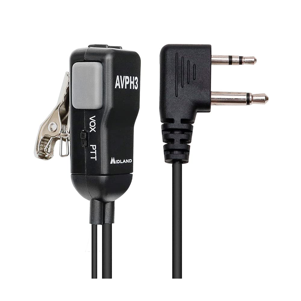 Midland Avph3 Transparent Security Headsets With Ptt/Vox (6 Pack)