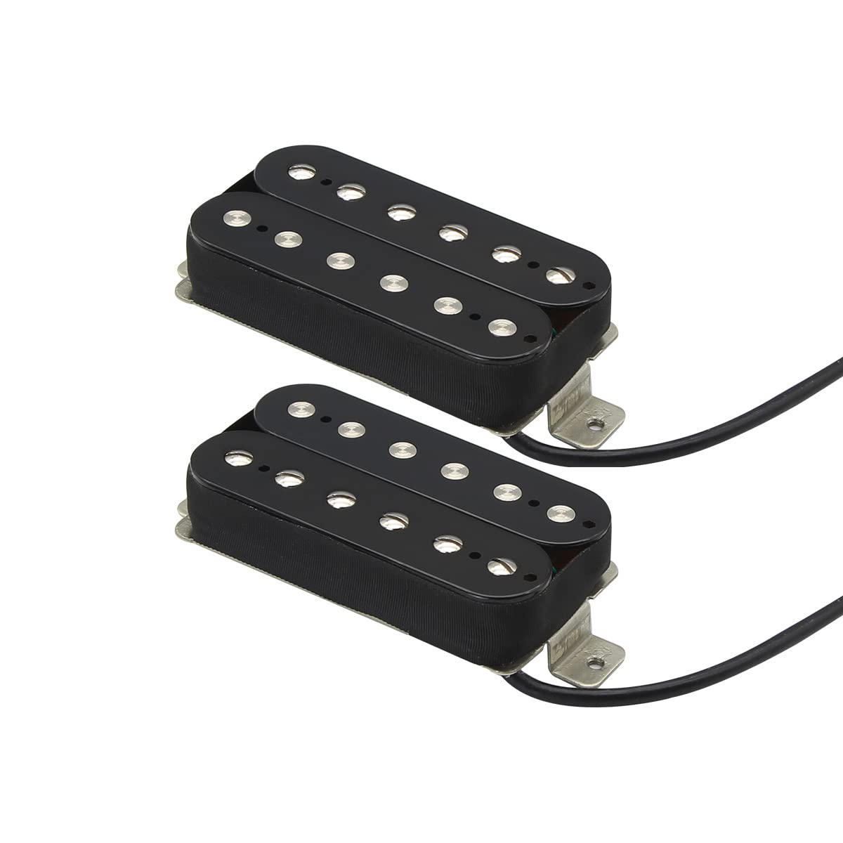 Fleor High Output Alnico 5 Guitar Pickup Black Neck And Bridge Humbucker Pickups Set