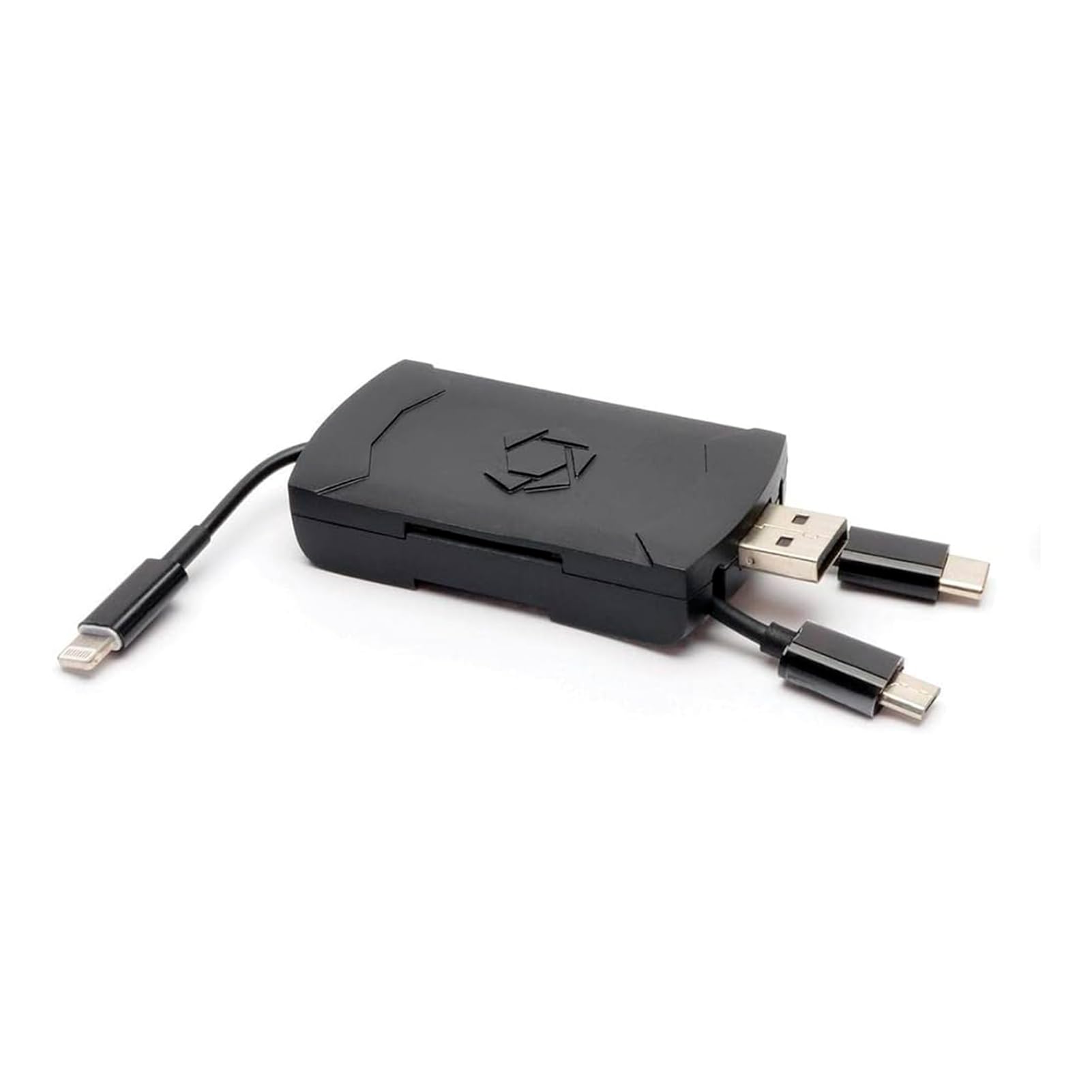 Stealth Cam 4-in-1 Card Reader for iOS & Android Phone Tablet PC USB-C/MicroUSB/USB 2.0/Lightning, Hunting Scouting Trail Camera