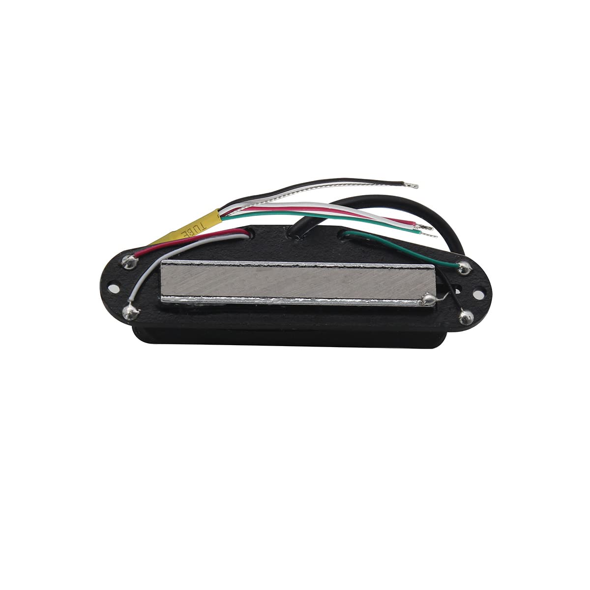 Fleor Alnico 5 Hot Dual Rail Humbucker Single Coil Sized Pickup 12 13K Humbucker Pickup, White