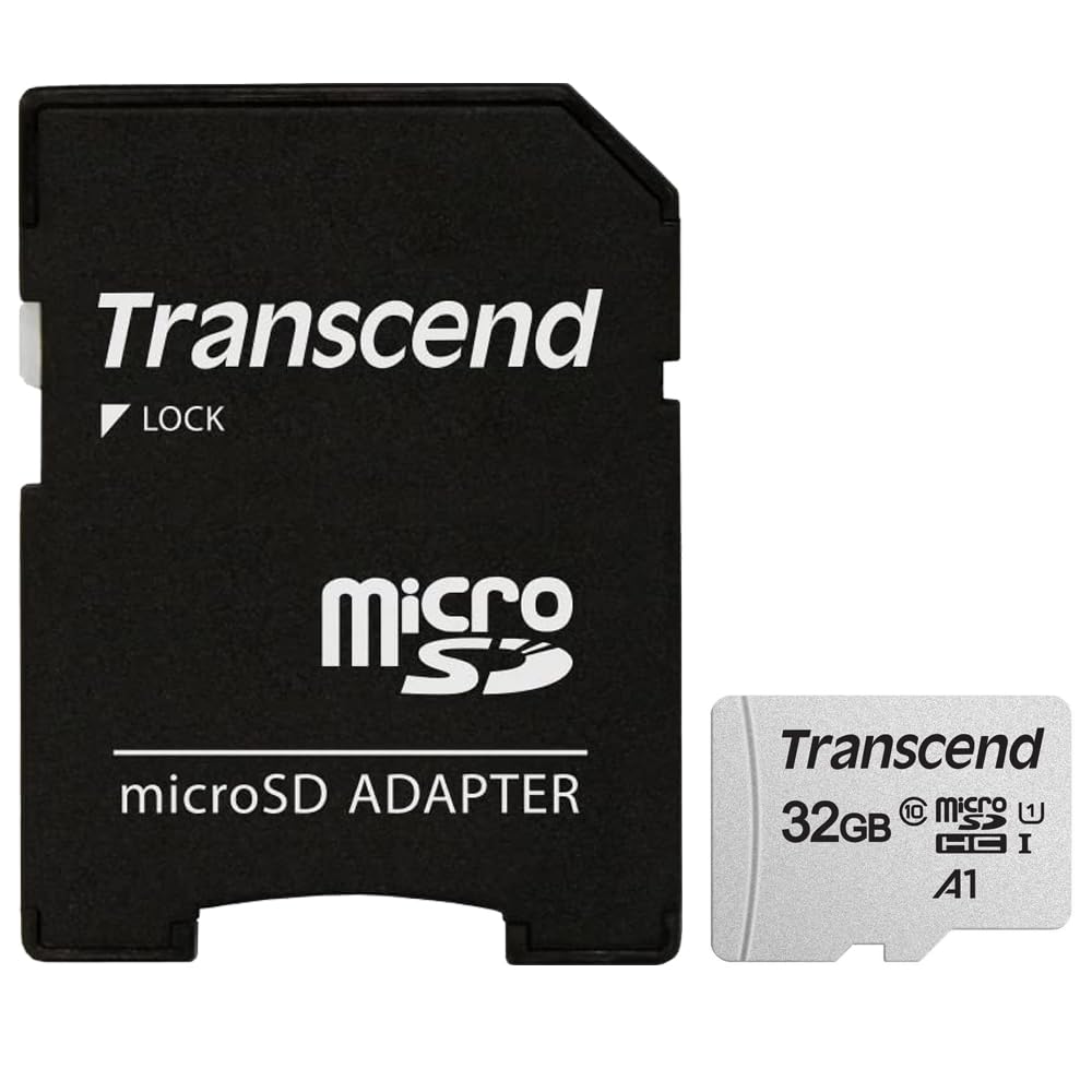 Transcend 32GB, UHS I MicroSDHC Digital Camera Memory Card, Compatible with Vtech Kidizoom Action Cam� Digital Camera   Class 10, U1, 100MB/s, 300 Series