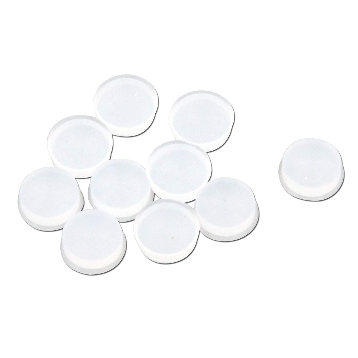 Farboat 10Pcs Flute Plugs Silicone 7Mm Open Hole Plug Key Covers Accessories