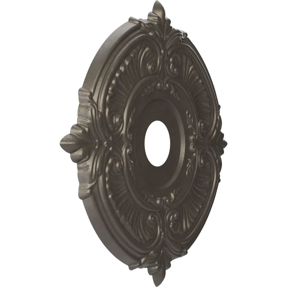Ekena Millwork Cmp19Atdst Attica Thermoformed Pvc Ceiling Medallion (Fits Canopies Up To 6 3/4), 19Od X 3 1/2Id X 1P, Universal